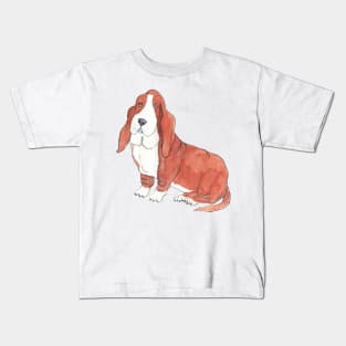 Basset hound Fun Kids T-Shirt